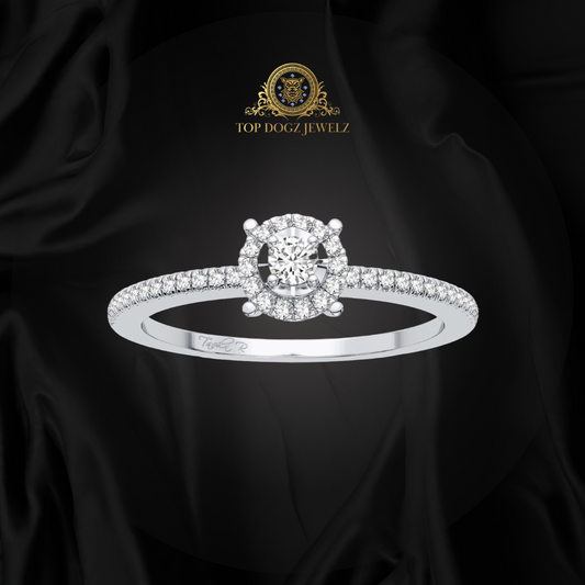 14k 0.16CTW Diamond Ring